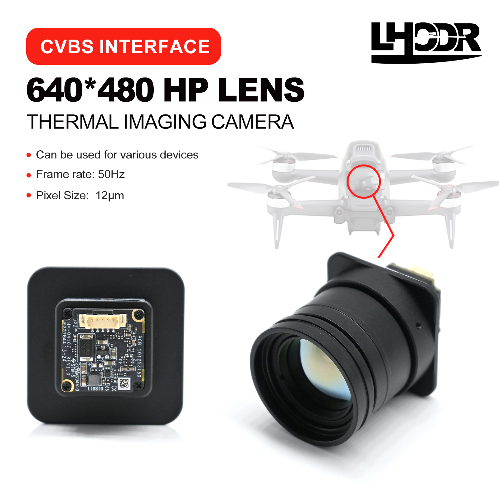 30mm 640x480 pix Drone thermal - đánh giá và giá Drone Kit With Camera