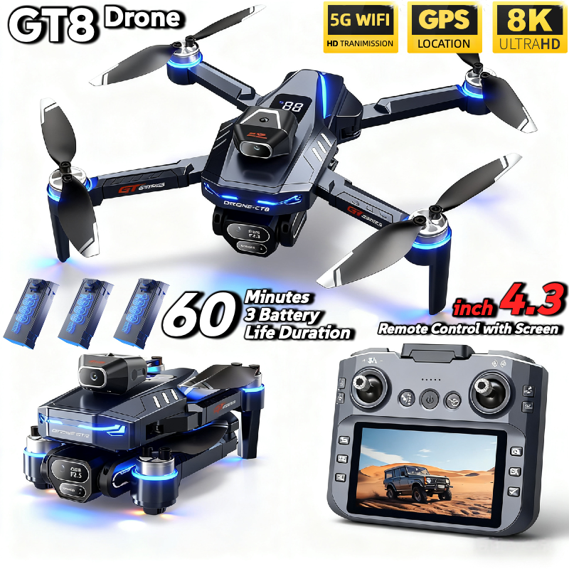 For Genuine GT8 Drone 4K Profe - đánh giá và giá Drone Kit Long Range