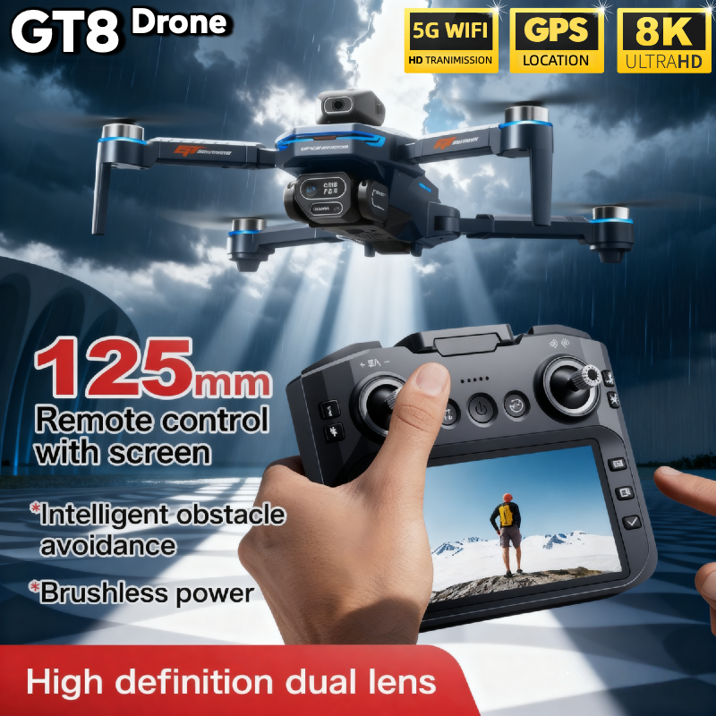 For Genuine GT8 Drone 4K Profe - đánh giá và giá Drone Kit Long Range