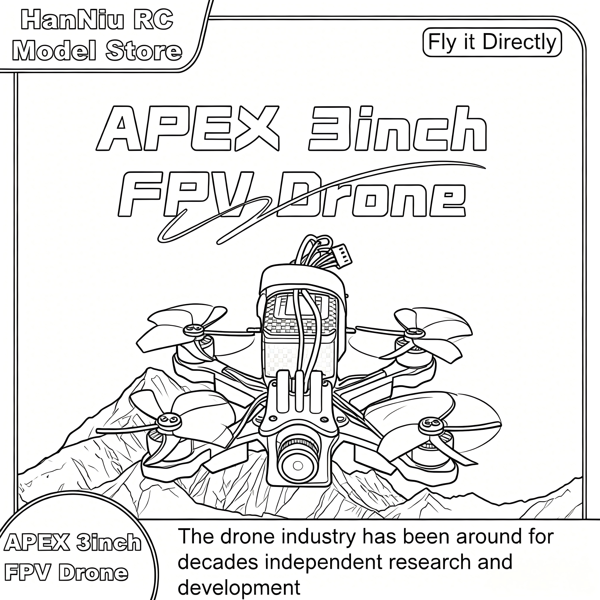 B-CUBE APEX 3inch FPV Drone Fr - đánh giá và giá Drone Kit Octocopter