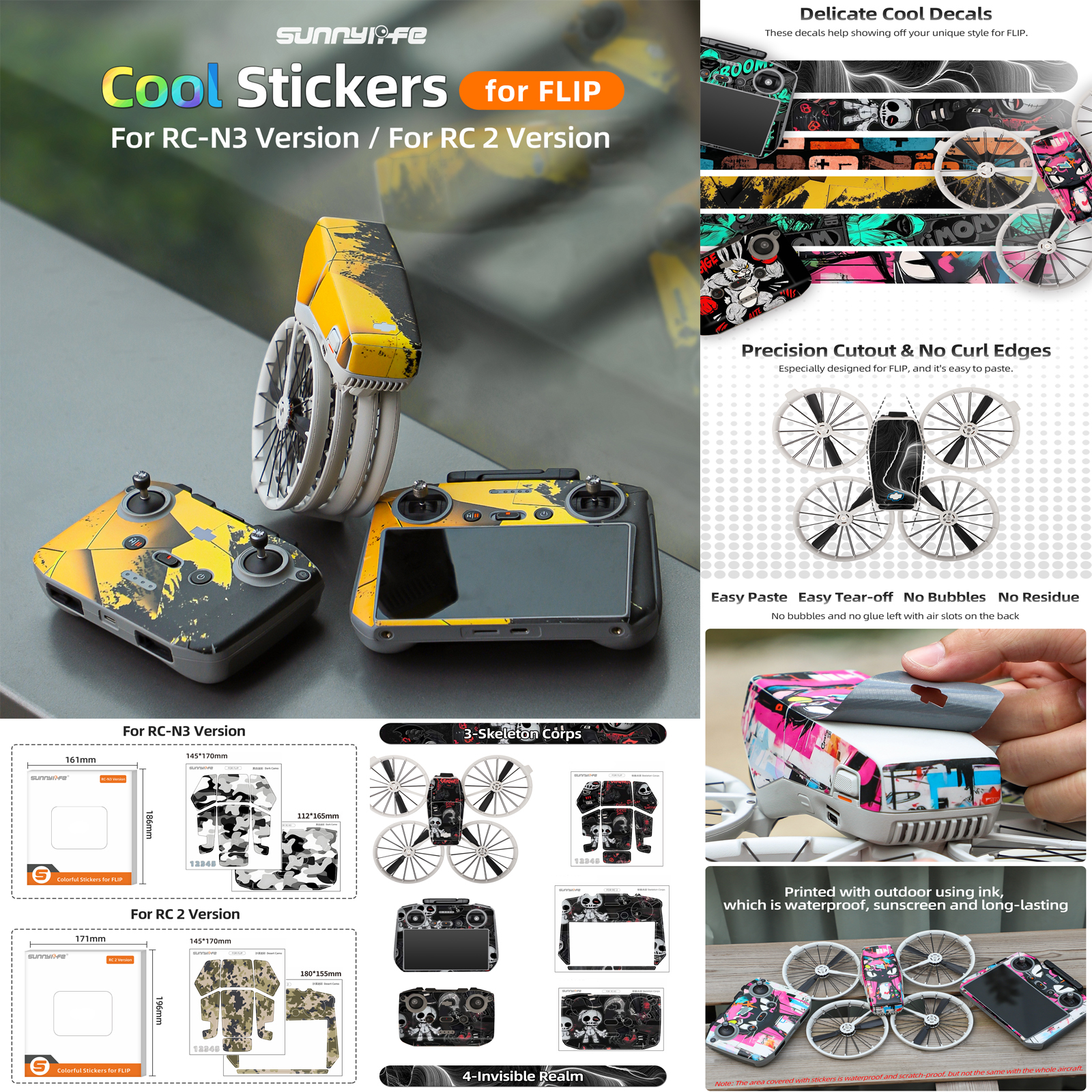 Sunnylife Sticker Kit for DJI  - đánh giá và giá Drone Kit Waterproof