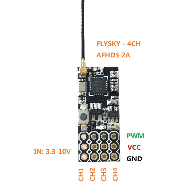 Flysky FS2A Mini Receiver 4CH  - đánh giá và giá Drone Kit Long Range