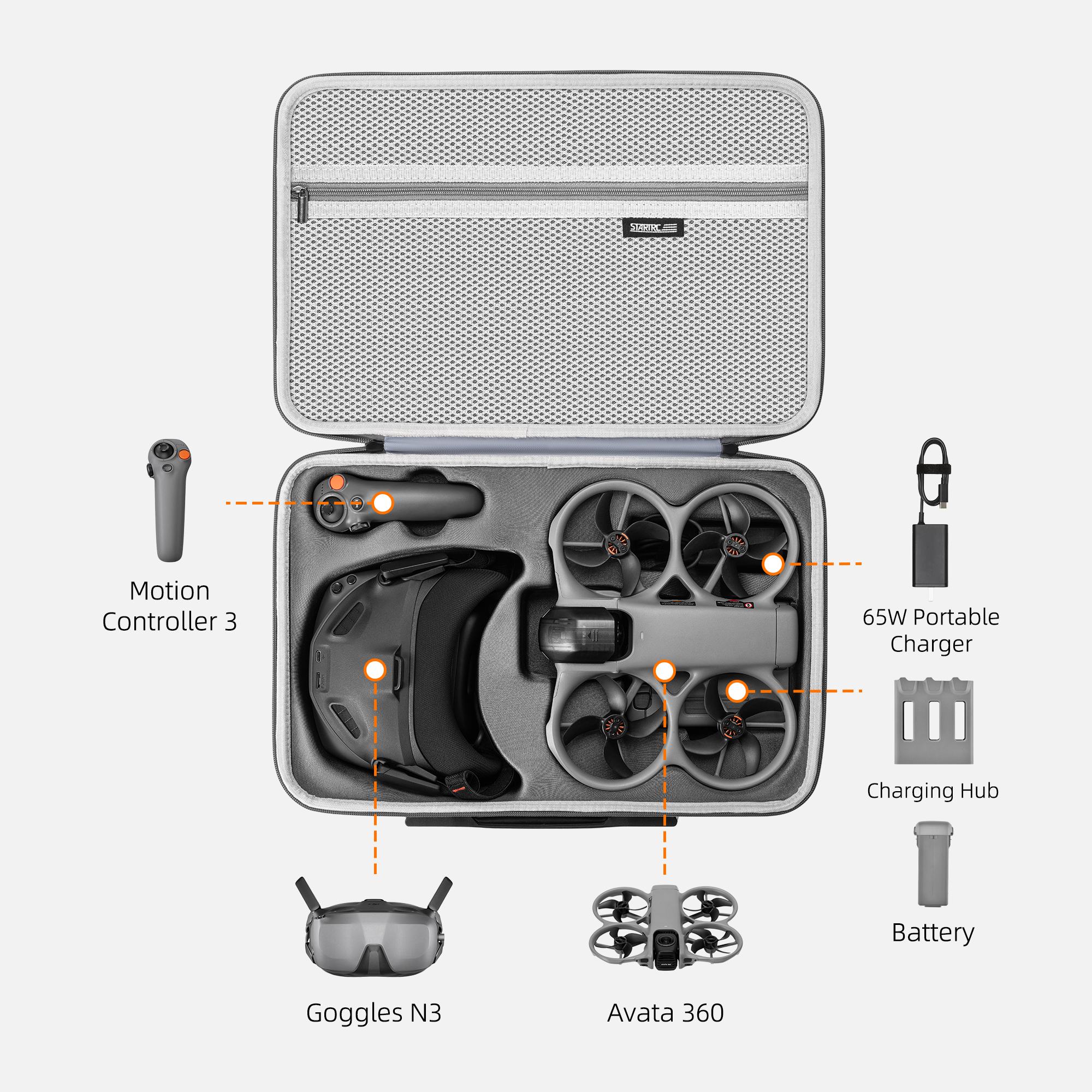 Portable Storage Bag For DJI A - đánh giá và giá Drone Kit Waterproof