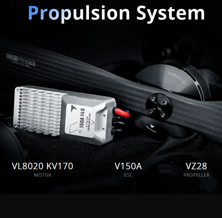 T-MOTOR VL8020 KV170 12S 20kg/ - đánh giá và giá Drone Kit Vtol