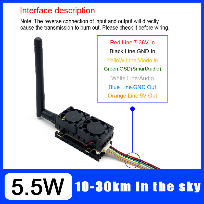 Long Range 5.8GHz 5.5W Video T - đánh giá và giá Drone Kit Long Range